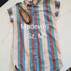 Madewell linen tunic/ shirt dress